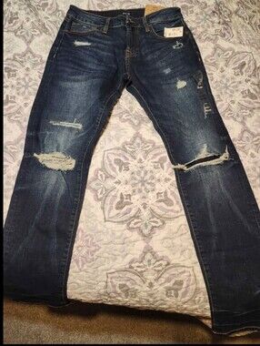 NWT AeropostaleDark Blue Distressed Women’s Jeans 30x30